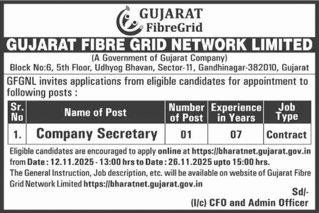 gfgnl-company-secretary-recruitment-2025