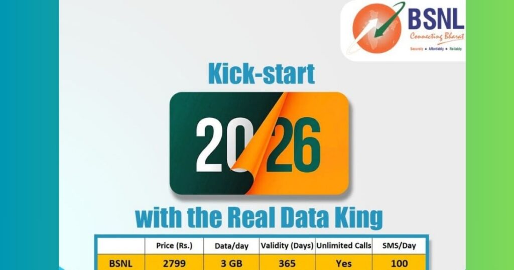 BSNL 2799 Recharge plan benefits unlimited calls 100 SMS daily