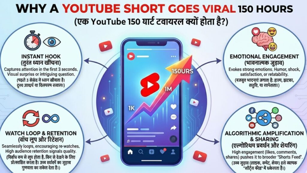 YouTube Shorts bug के कारण 150 घंटे का Short, [?] हुआ वायरल