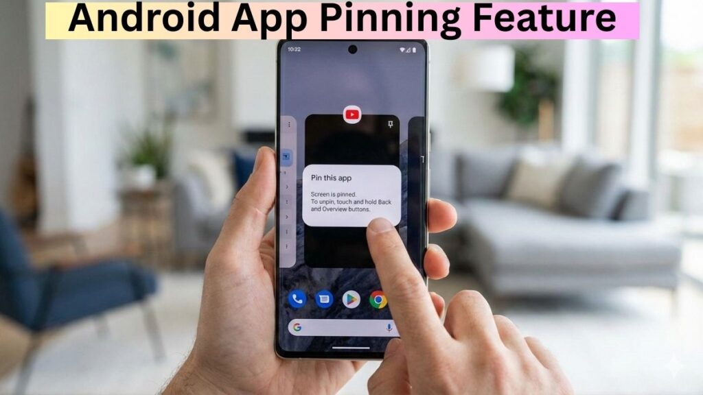 Android App Pinning feature pop-up.
