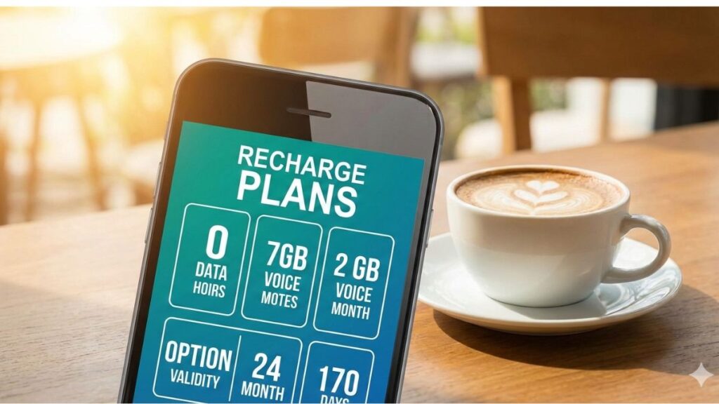 Latest BSNL recharge plans in Gujarat 2026 showing daily data, long-term, and talktime packs