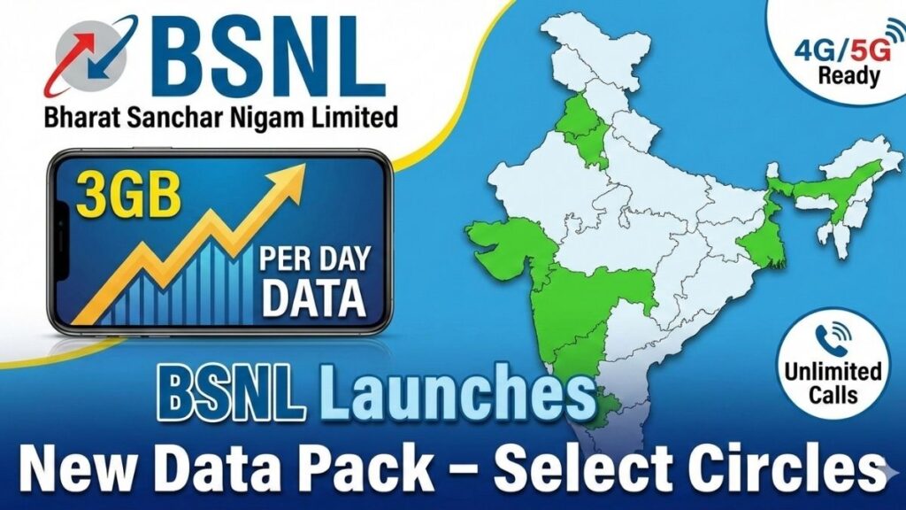 BSNL prepaid users checking 3GB per day annual data plan