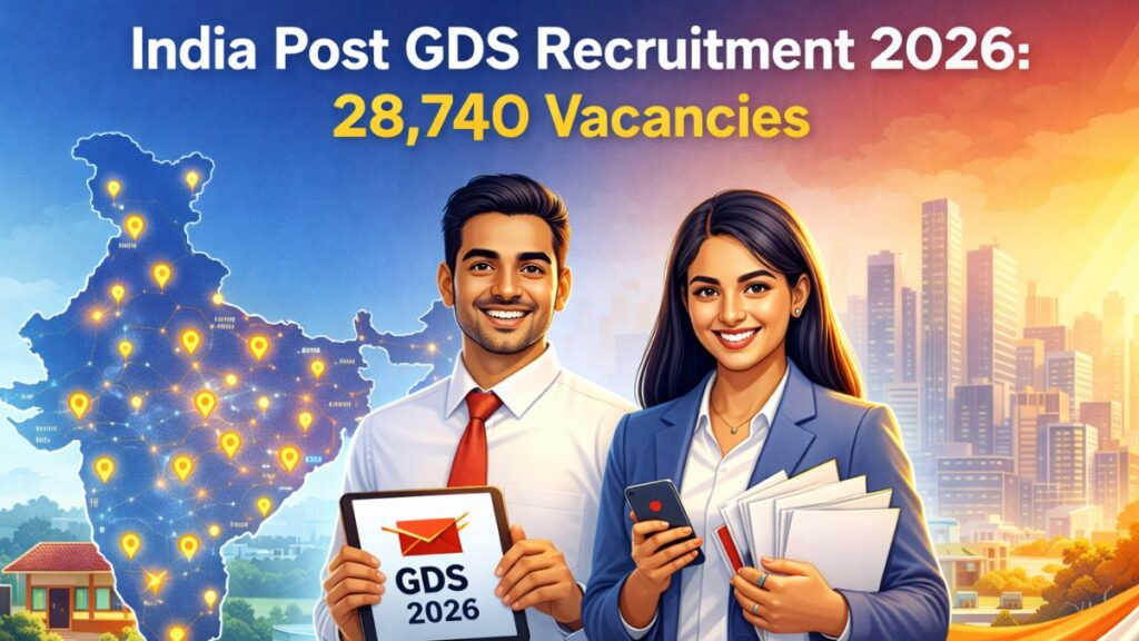 India Post GDS Recruitment 2026 28,740 Posts BPM and Dak Sevak Posts.